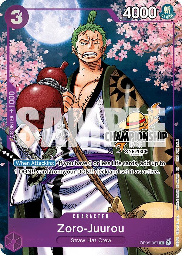 Zoro-Juurou (CS 25-26 Event Pack Finalist Ver.) OP05-067 One Piece card
